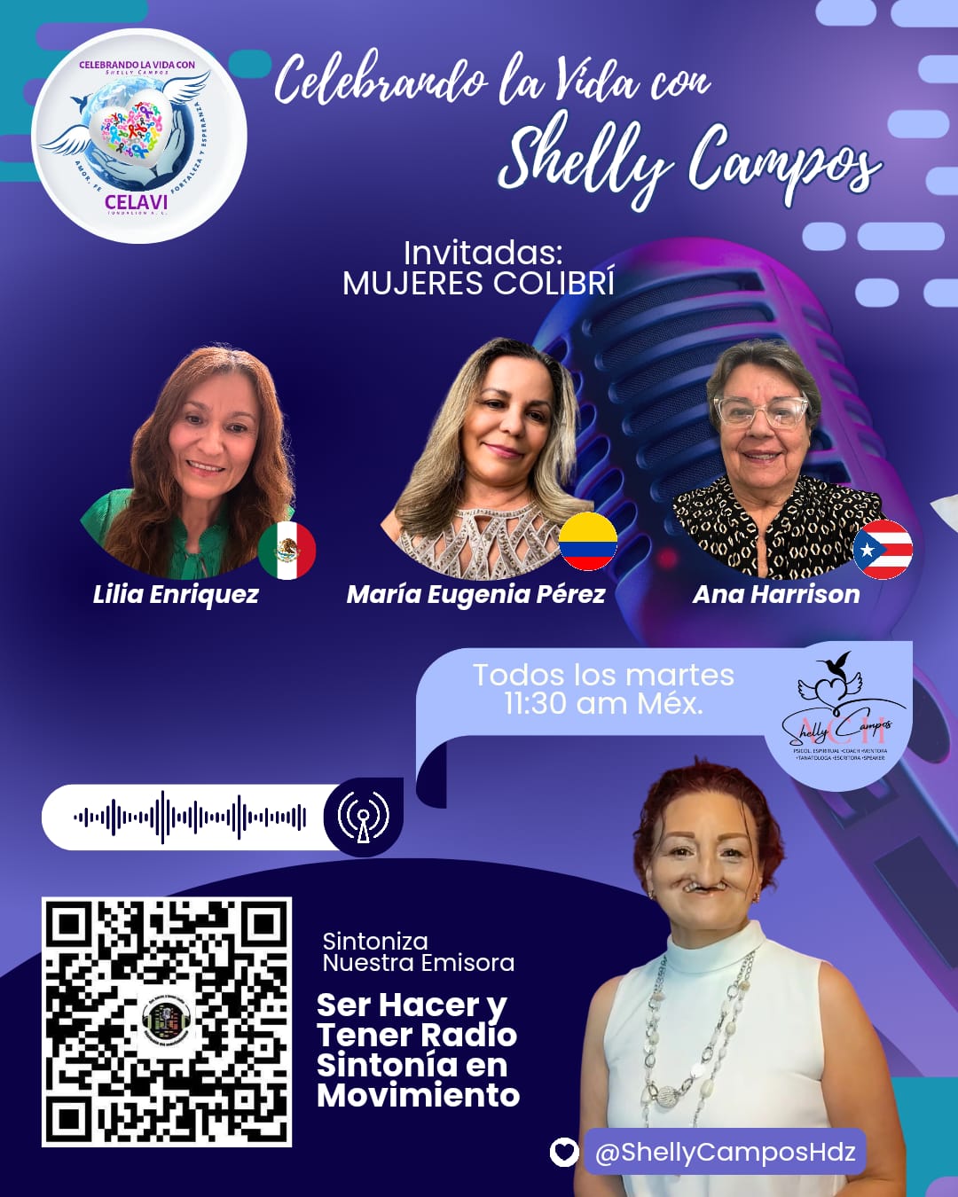Celebrando la Vida con Shelly Campos — Mujeres Colibrí